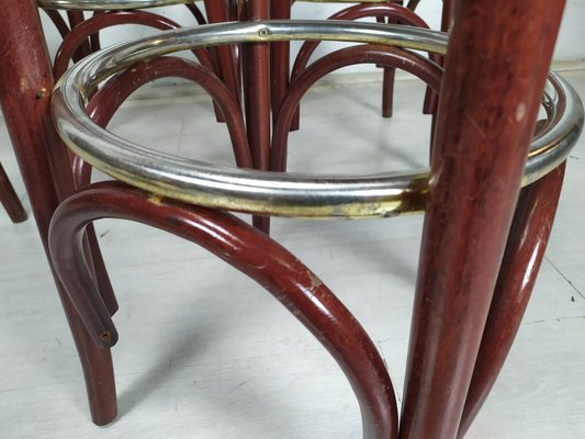 Bistrot Bar Stools, 1980s, Set of 5-EAD-1781463