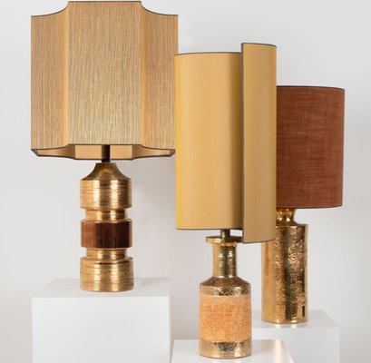 Bitossi Lamps from Bergboms with Custom Made Shades by Rene Houben, Set of 2-VDW-988125