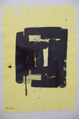 Björn Rönnquist, Composition, Original Acrylic on Paper, 1980s-ZAA-1427504