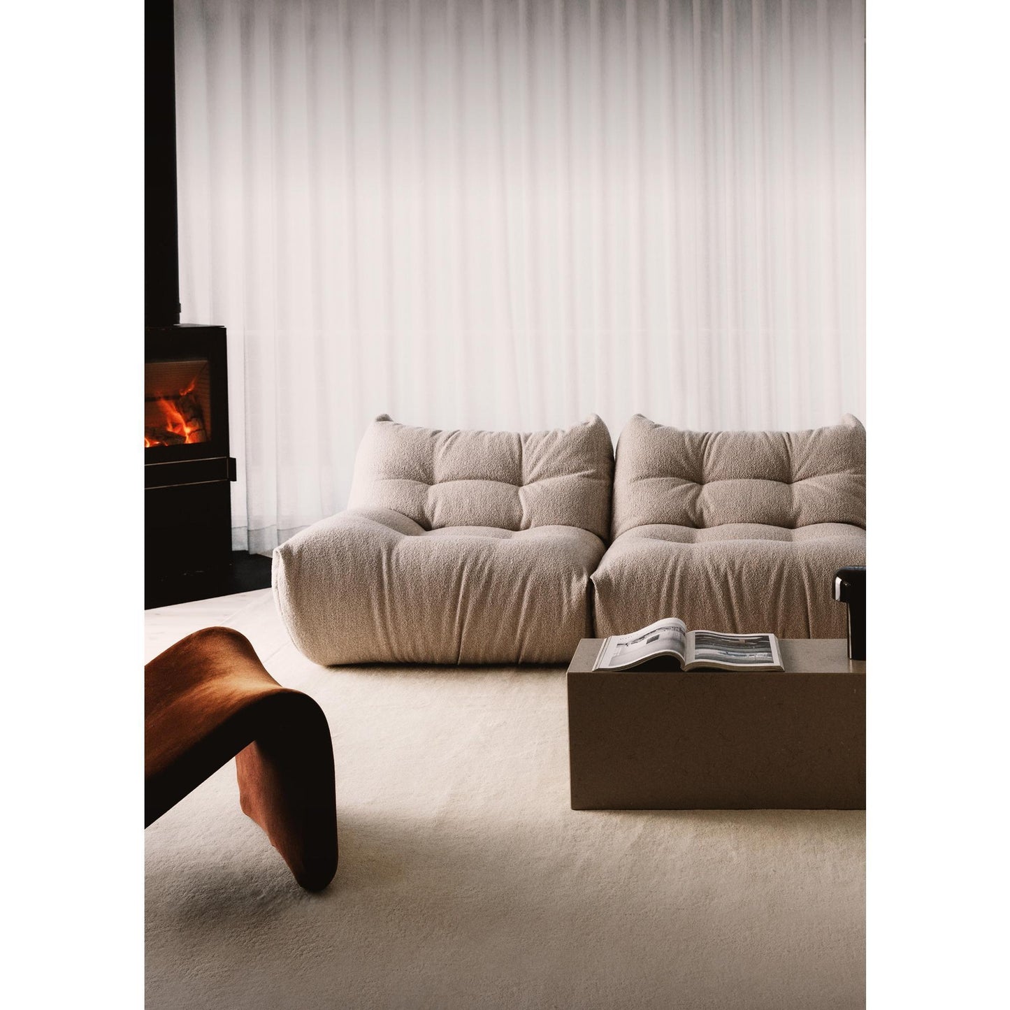 Decotique MONO Middle Sofa Module Clay Beige