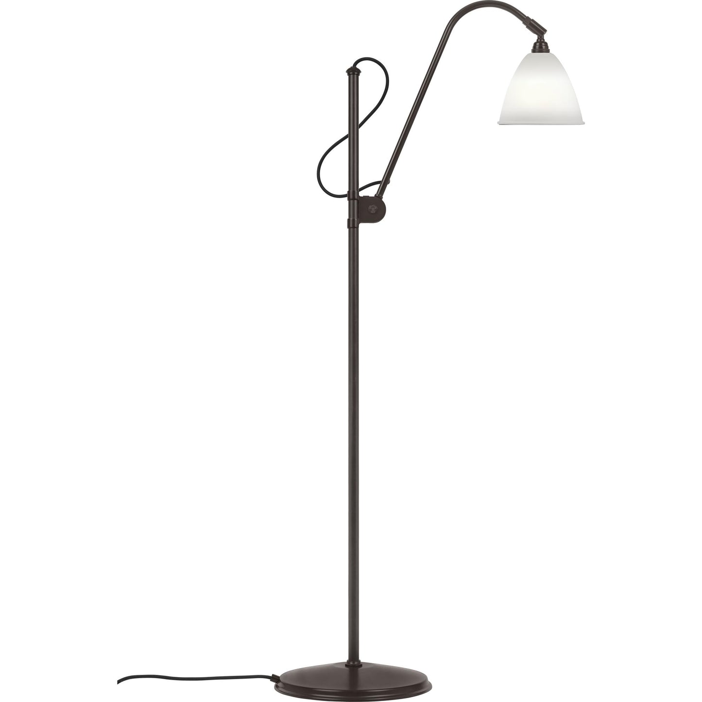 Bestlite BL3M Floor Lamp by GUBI #Black brass / White