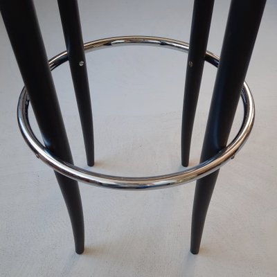 Black 204 RH Bar Stool from Thonet, 1970s-SJU-1452962