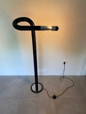 Black Adjustable Tubular Floor Lamp, Italy, 1970s-LYQ-1171540