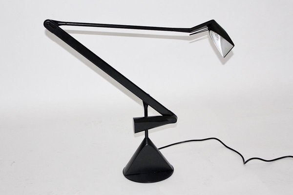 Black Aluminum Zelig Table Lamp by Walter A. Monici for Lumina, 1980s-NB-627266