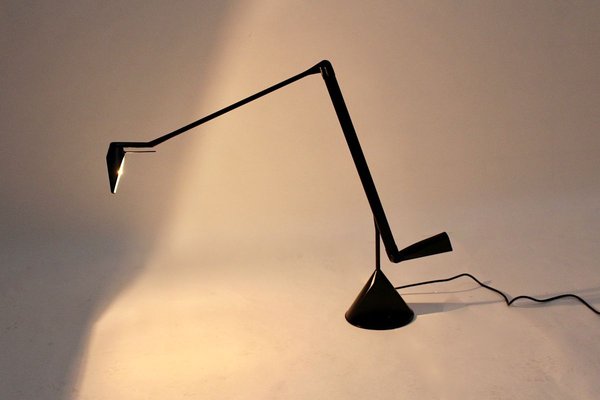 Black Aluminum Zelig Table Lamp by Walter A. Monici for Lumina, 1980s-NB-627266