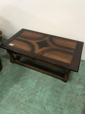 Black and Brown Rustic Coffee Table-HLV-1428894