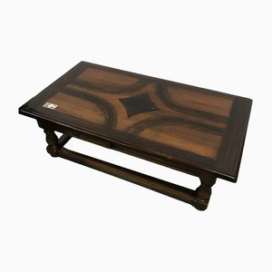 Black and Brown Rustic Coffee Table-HLV-1428894