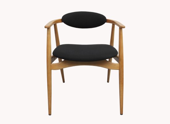 Black and Light Beech Armchair, 1960s-PF-906312