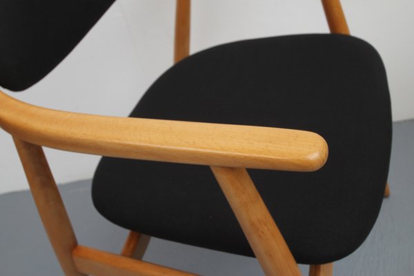 Black and Light Beech Armchair, 1960s-PF-906312