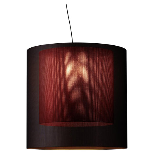 Black and Red Moaré XL Pendant Lamp by Antoni Arola