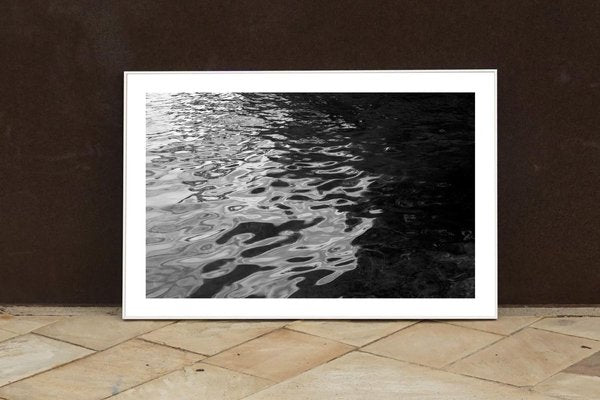 Black and White Abstract Giclée of Black Sea Rhythms Movements, Nautical Night 2020-RWC-811283