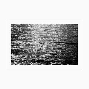 Black and White Abstract Ripples Under Moonlight, Nocturnal Nautical Giclée 2020-RWC-811282