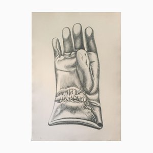 Black and White glove - Original Etching by Giacomo Porzano - 1972 1972-ZCI-758031