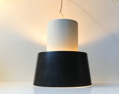 Black and White Model Nyboderpendel Ceiling Lamp by Svend Aage Petersen for Louis Poulsen, 1960s-LCR-580948