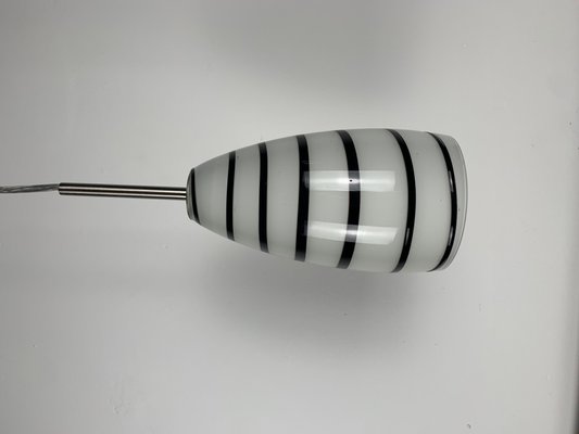 Black and White Murano Glass Pendant Light, 1980s-NJY-2041778