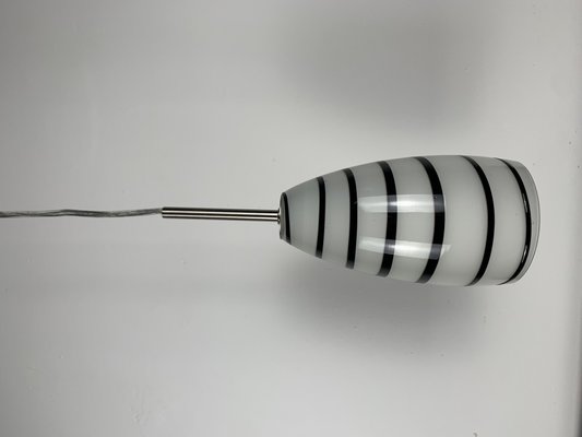 Black and White Murano Glass Pendant Light, 1980s-NJY-2041778