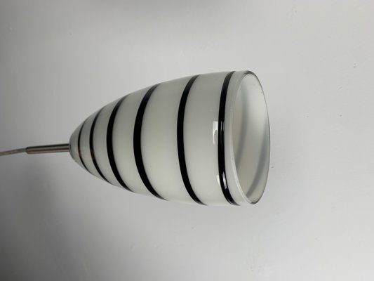 Black and White Murano Glass Pendant Light, 1980s-NJY-2041778