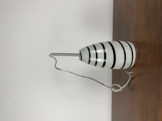 Black and White Murano Glass Pendant Light, 1980s-NJY-2041778