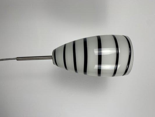 Black and White Murano Glass Pendant Light, 1980s-NJY-2041778