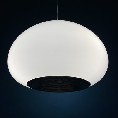 Black and White Pendant Lamp by Pier Giacomo and Achille Castiglioni for Flos, Italy, 1970s-WQC-1320033