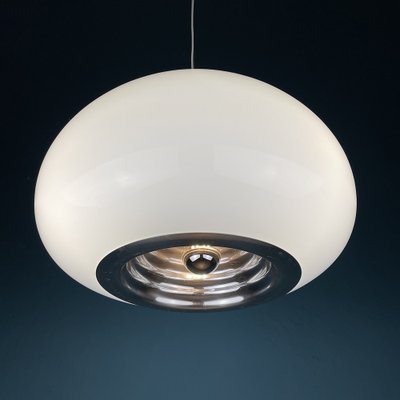 Black and White Pendant Lamp by Pier Giacomo and Achille Castiglioni for Flos, Italy, 1970s-WQC-1320033