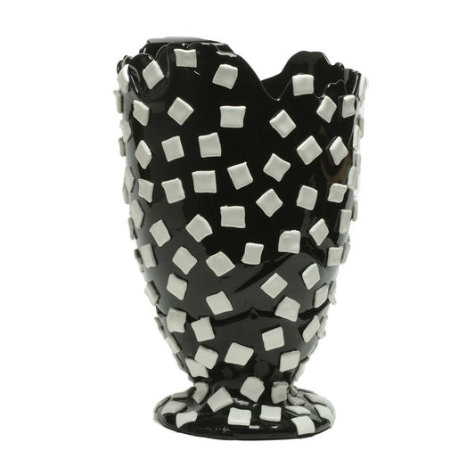 Black and White Rock Vase by Gaetano Pesce for Fish Design