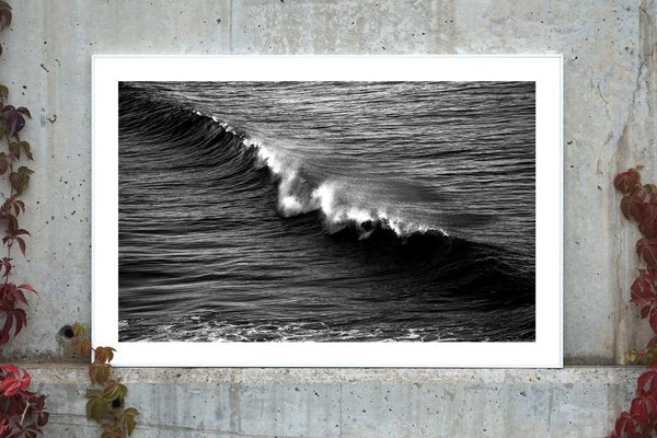 Black and White Seascape of Los Angeles Crashing Wave, 2021, Contemporary Photograph-RWC-832279