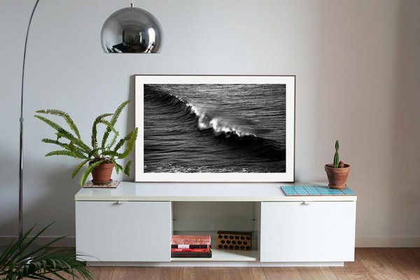 Black and White Seascape of Los Angeles Crashing Wave, 2021, Contemporary Photograph-RWC-832279