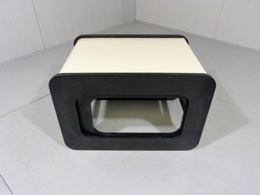 Black and White Side Tables, 1960s, Set of 2-TU-1449811