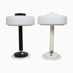 Black and White Table Lamps from Napako, 1960s, Set of 2-TZ-862459