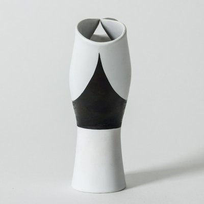 Black and White Veckla Vase by Stig Lindberg-NL-1030218