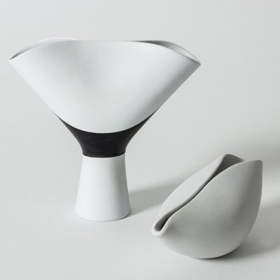 Black and White Veckla Vase by Stig Lindberg-NL-1030218