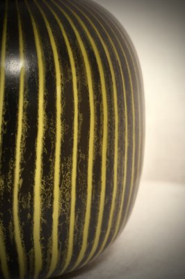 Black and Yellow Murano Art Glass Vase, 1950s-UH-1819498