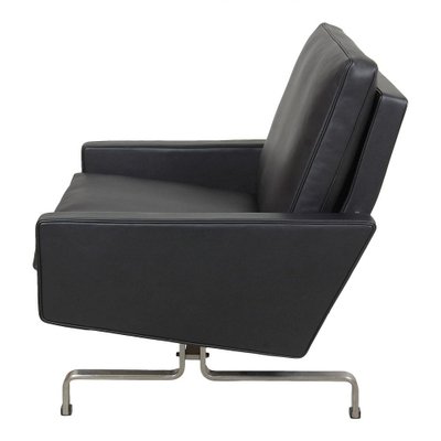 Black Aniline Leather Pk-31/1 Armchair by Poul Kjærholm, 1970s-MTD-1400660