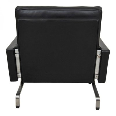 Black Aniline Leather Pk-31/1 Armchair by Poul Kjærholm, 1970s-MTD-1400660