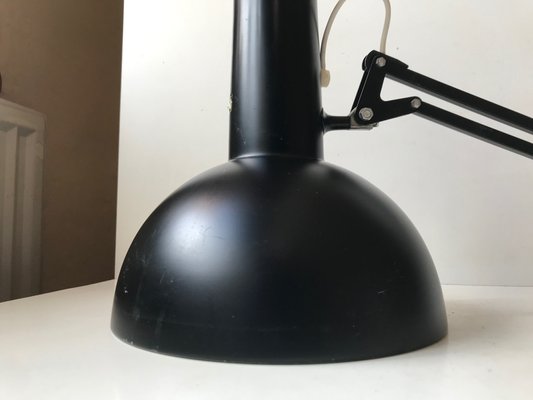 Black Articulated Architect's Desk or Wall Lamp from Louis Poulsen, 1970s-LCR-919995