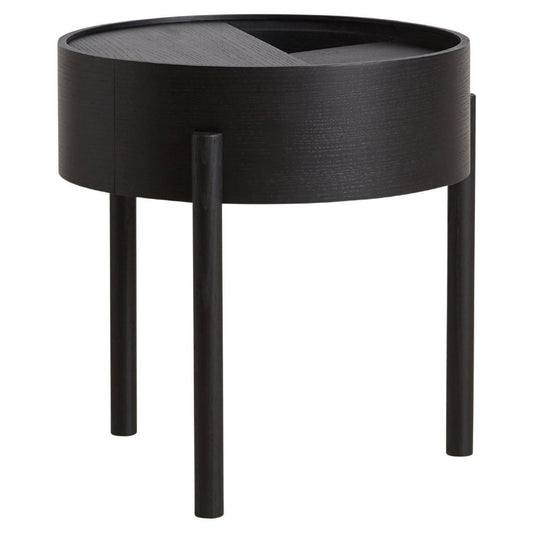 Black Ash Arc Side Table by Ditte Vad and Julie Bertrup