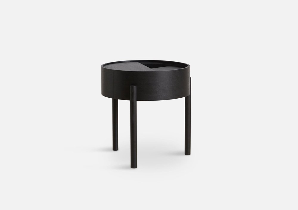 Black Ash Arc Side Table by Ditte Vad and Julie Bertrup