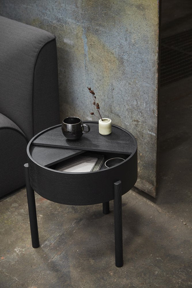 Black Ash Arc Side Table by Ditte Vad and Julie Bertrup