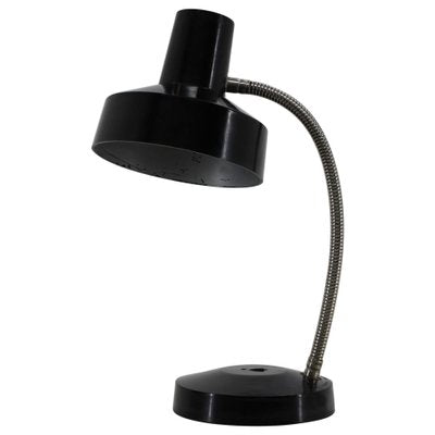 Black Bakelite Table Lamp from Elektrosvit, Czechoslovakia, 1950s-TZ-726103