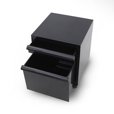 Black Bedside Tables by Simon Fussel for Kartell, 1970s, Set of 2-EZ-1718096