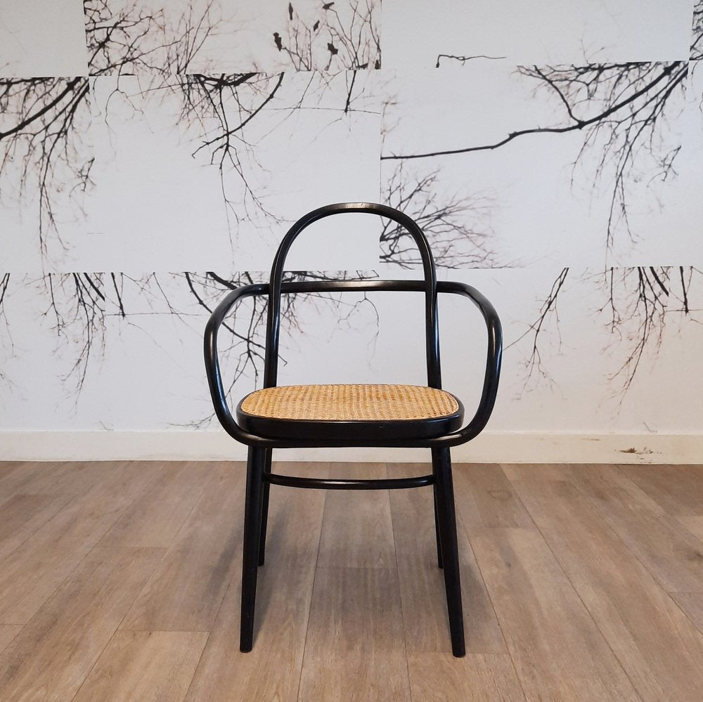 Black Bentwood Chair by Radomir Hofman, 1970s