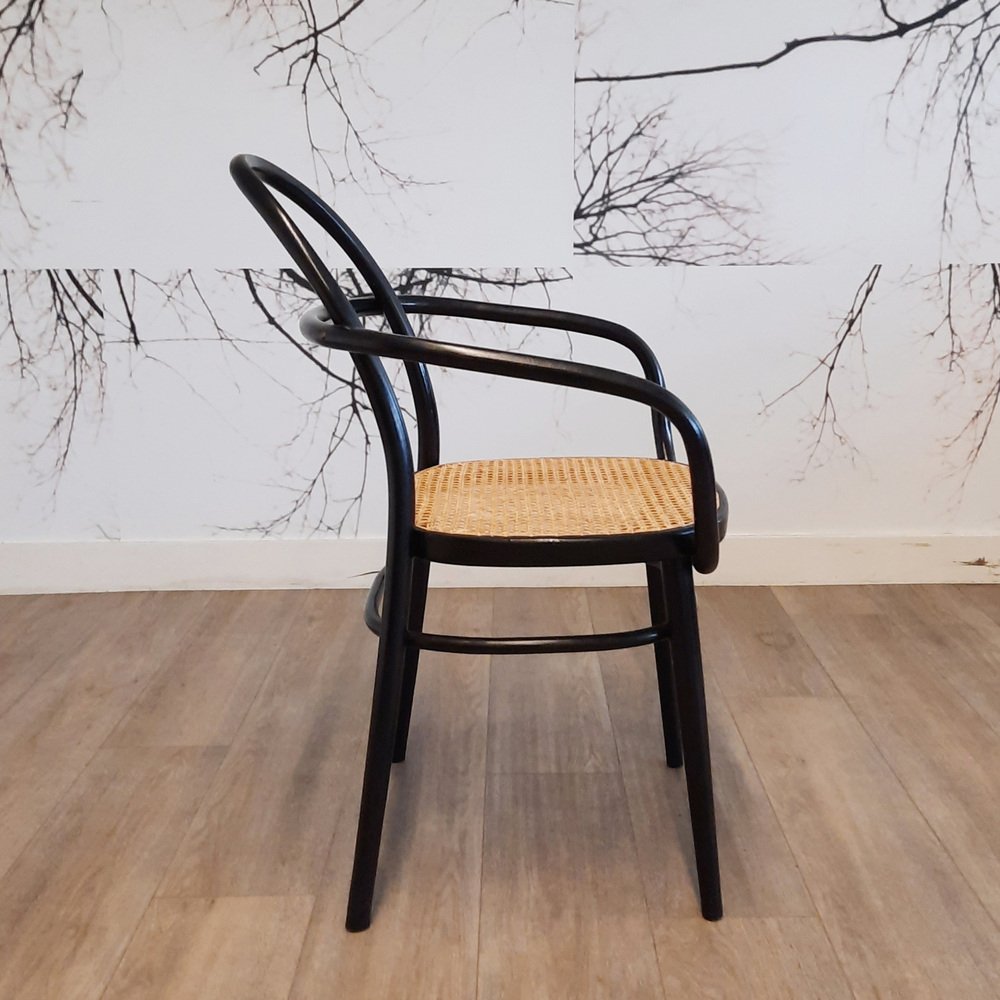 Black Bentwood Chair by Radomir Hofman, 1970s