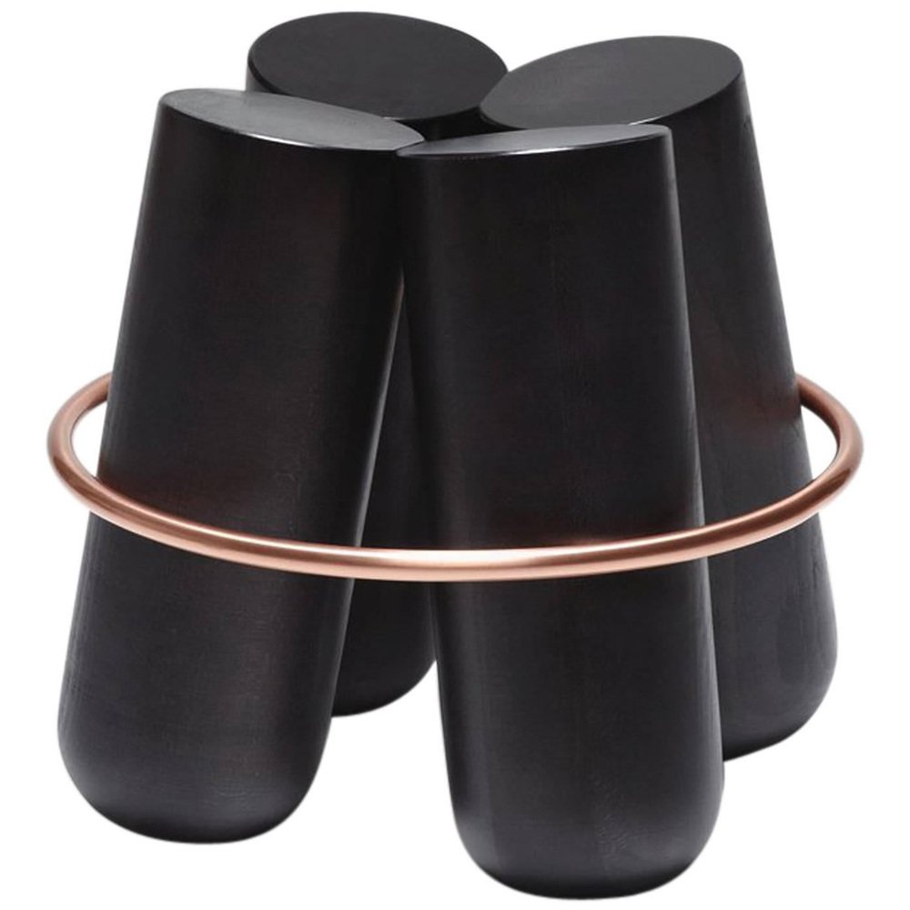 Black Bolt Stools by Note Design Studio, Set of 2