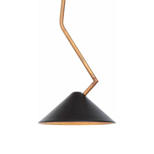 Black Brass Celing Lamp by Johan Carpner Grenverk for Konsthantverk Tyringe