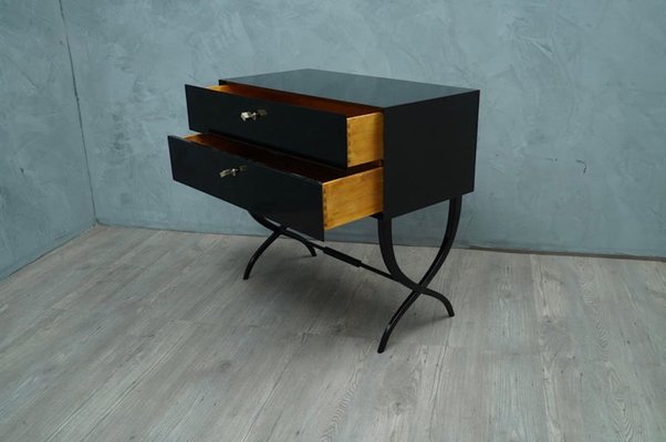 Black & Brass Dresser, 1970s-UH-575010