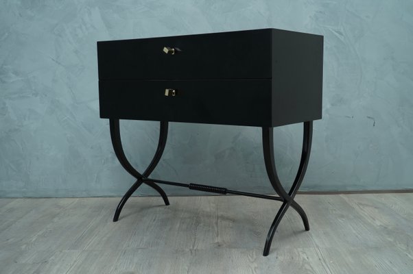 Black & Brass Dresser, 1970s-UH-575010