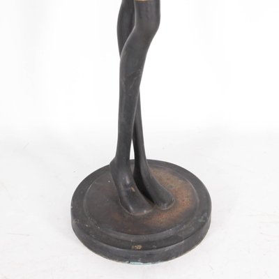 Black Brass Statue, 1970s-DSC-2016355