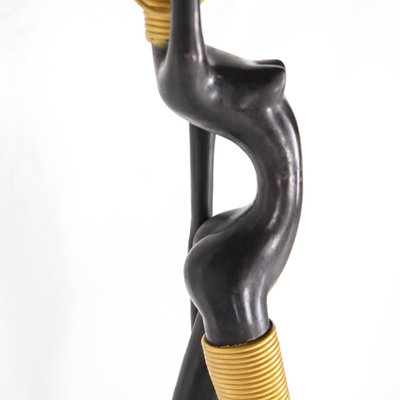 Black Brass Statue, 1970s-DSC-2016355