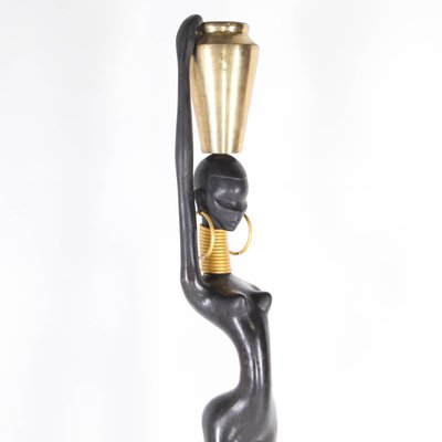 Black Brass Statue, 1970s-DSC-2016355